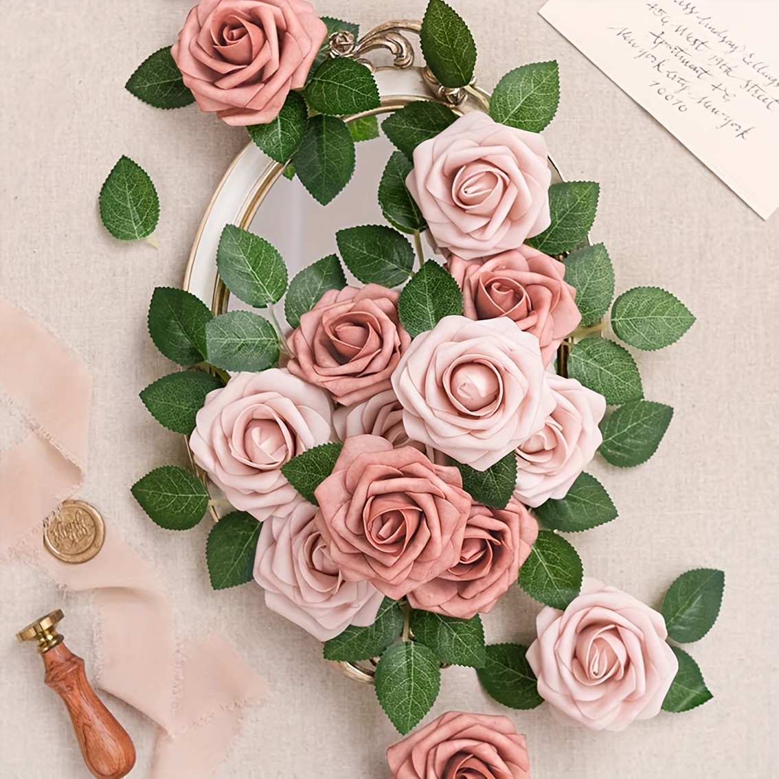 500 pz orsacchiotto di Rose 3.5cm PE schiuma testa di rosa fiore