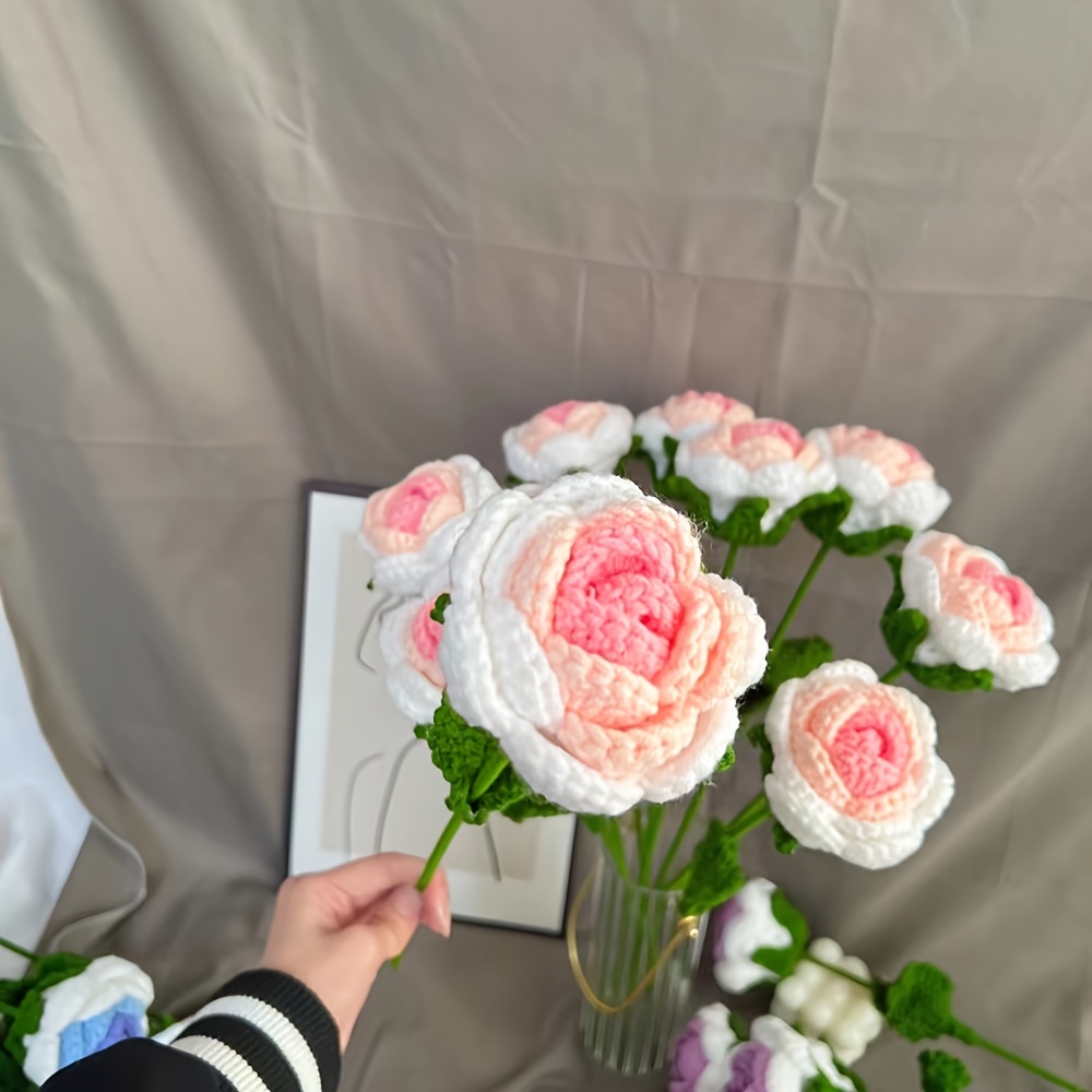3 Piezas Nueva Y Popular Decoración De Flores Artificiales - Temu