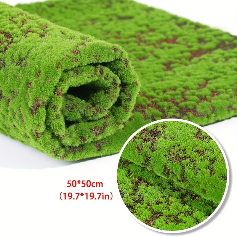 Artificial Moss Fake Lichen Simulation Green Plant Moss Grass Pole Cushion  Moss Natural Decorative Colorful Faux