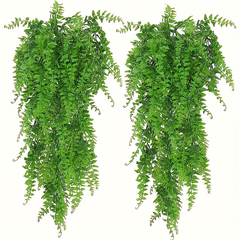 6pcs Fake Vines，82in For Room Decor, Artificial Ivy Greenery Garland Fake  Leaves Hanging Plants Vine For Bedroom，Aesthetic Wedding Party Garden Greene