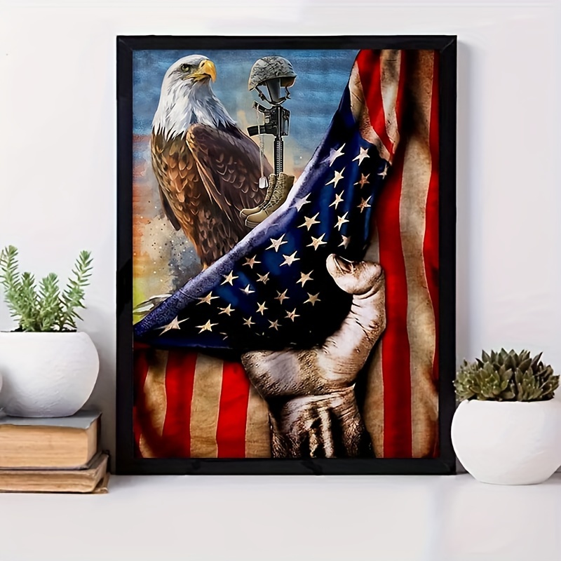  USA and Netherlands Grunge Flag Diamond Painting Kits