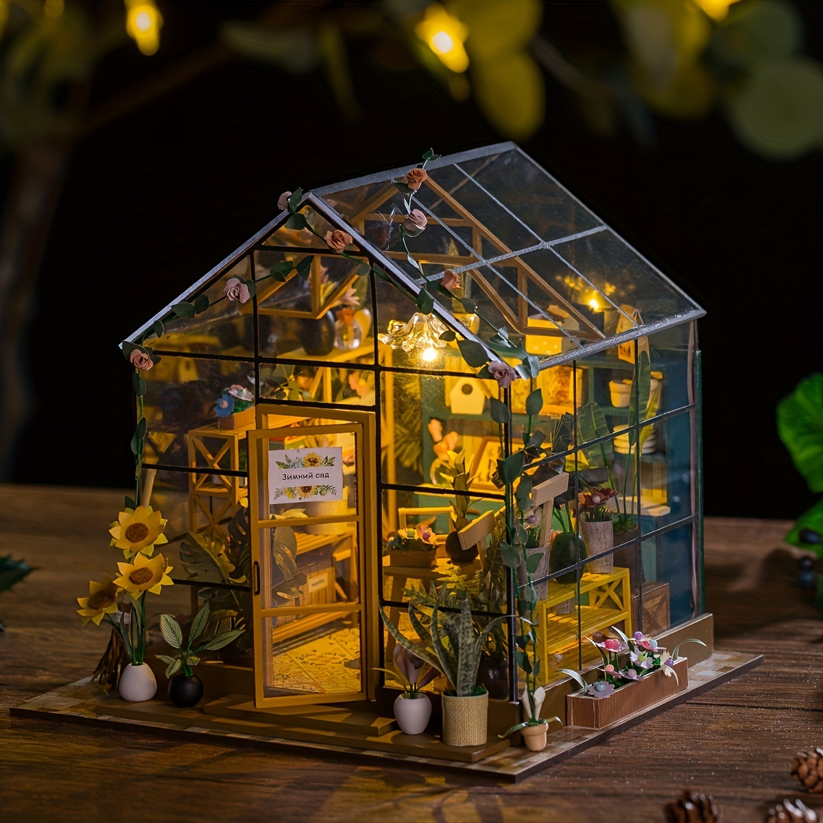 Paper Miniature Garden House - Temu