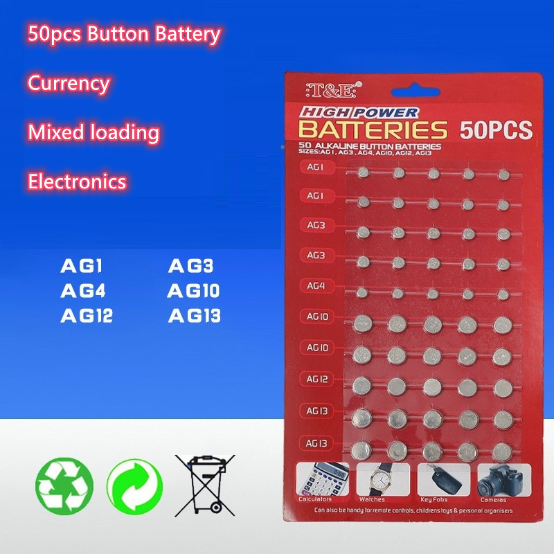 Ag3 Lithium Metal Button Battery Lr44 Ag13 L1154 357 Sr44 1.5v Electronic  Watch Cell For Toys Flashlight Watches - Button Cell Batteries - AliExpress