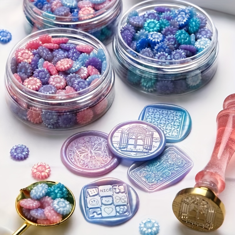 Bottle Sealing Wax Beads, Blue 1 lb container