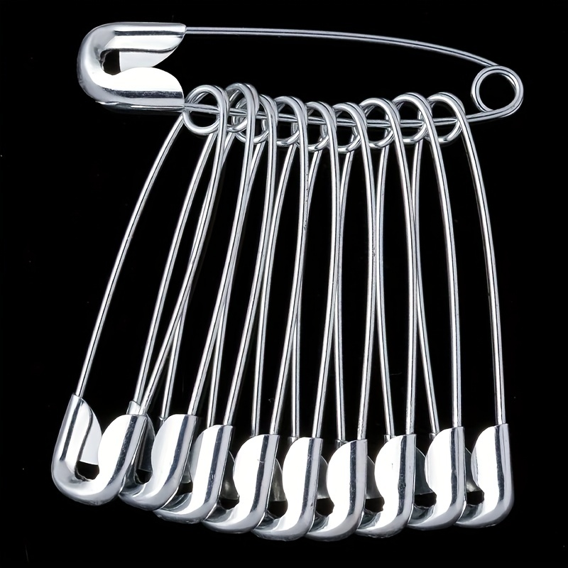Safety Pins Large Heavy Duty Safety Pin Blanket Pins 3 inch Brooch Pin  Stainless Steel Wire Safety Pin Bulk Pins for Blankets - AliExpress