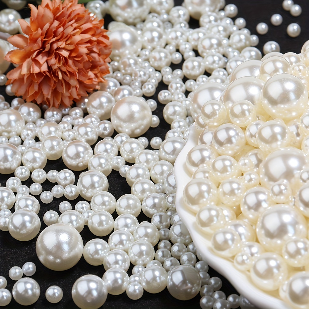 500Pcs Sewing Pearl Beads Two Holes Sew on Pearls and Rhinestones with Gold  Claw Flatback Half 