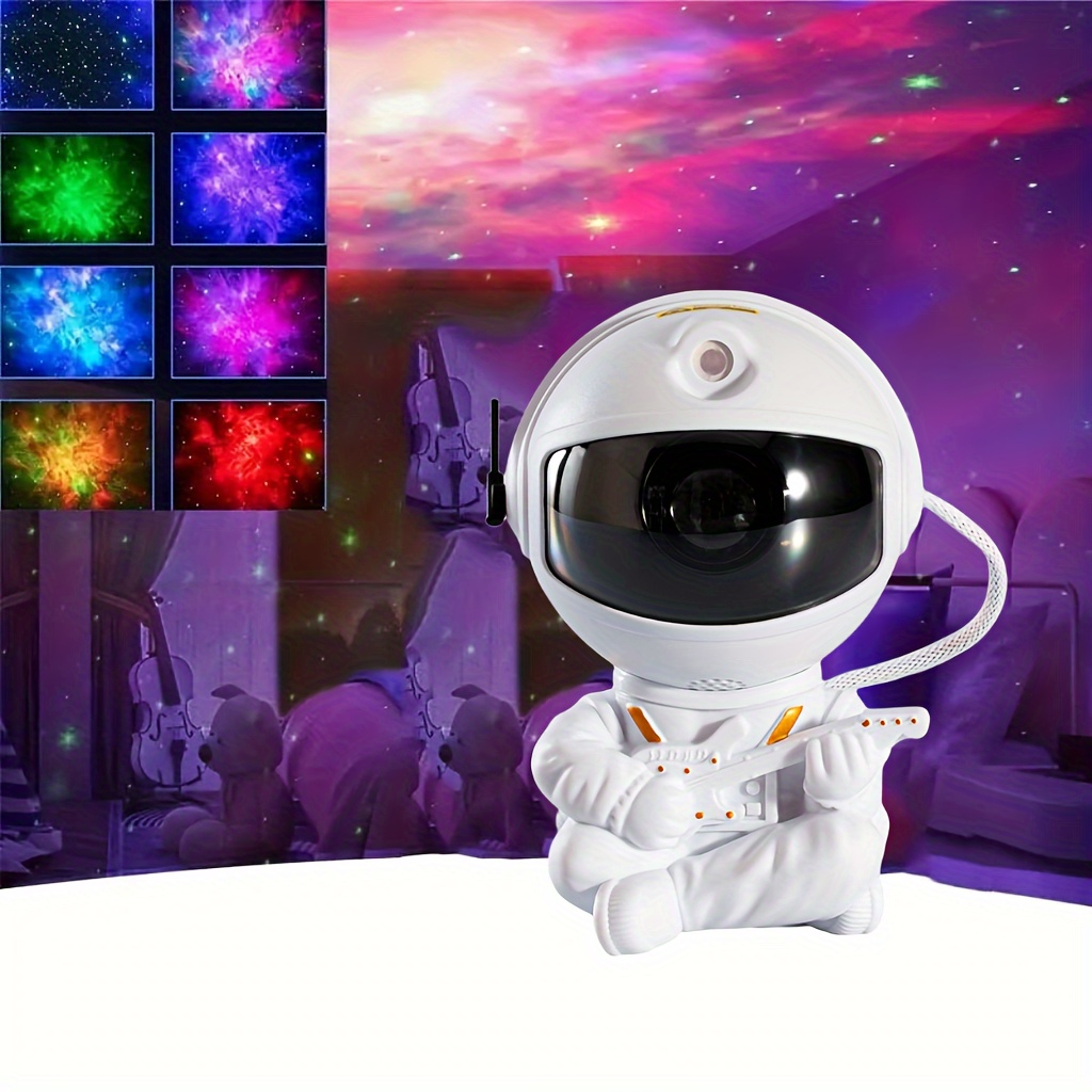 Mexllex - Proyector de galaxia, astronauta, de estrellas y nebulosa,  temporizador y control remoto, rotación de 360°, para niños y adultos :  : Iluminación