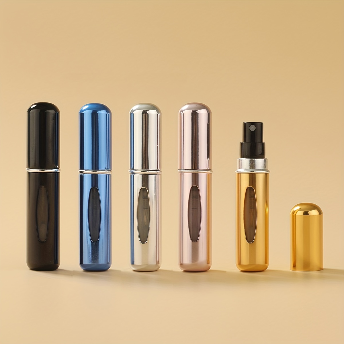 Portable Mini Refillable Perfume Atomizer Bottle, 5ml Travel Perfume  Bottles, Empty Cologne Atomizer Atomizer Travel Size Spray Bottles  Accessories 5 sets of 5ml/0.2oz for Outgoing, 8 Pack ,Multicolor 