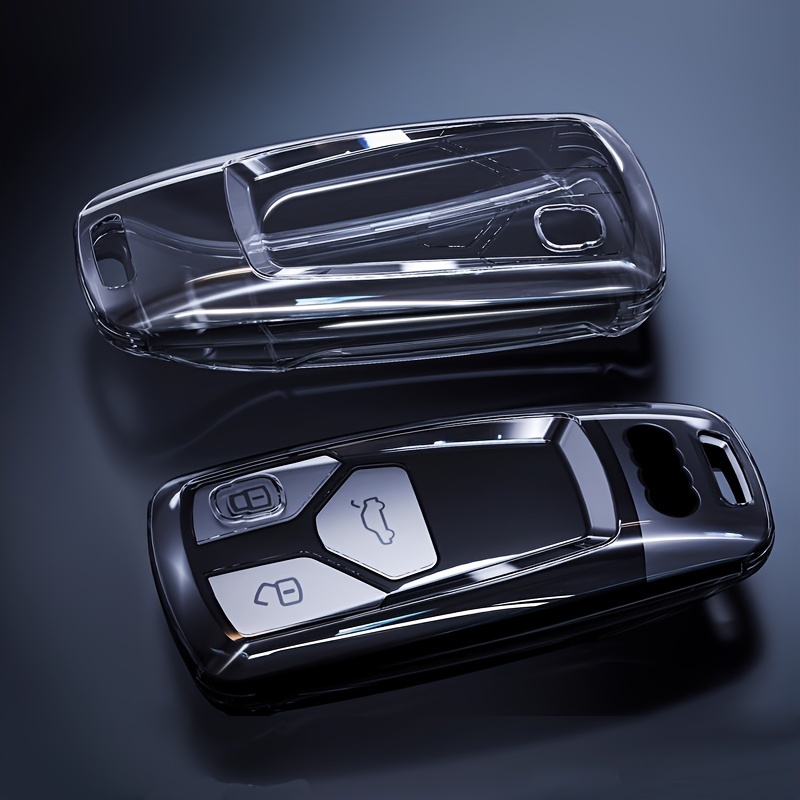 Für Audi A4 B9 A5 Q5 Q7 SQ5 S4 Tt Metall Carbon Faser Auto Schlüssel Ring  Hülle