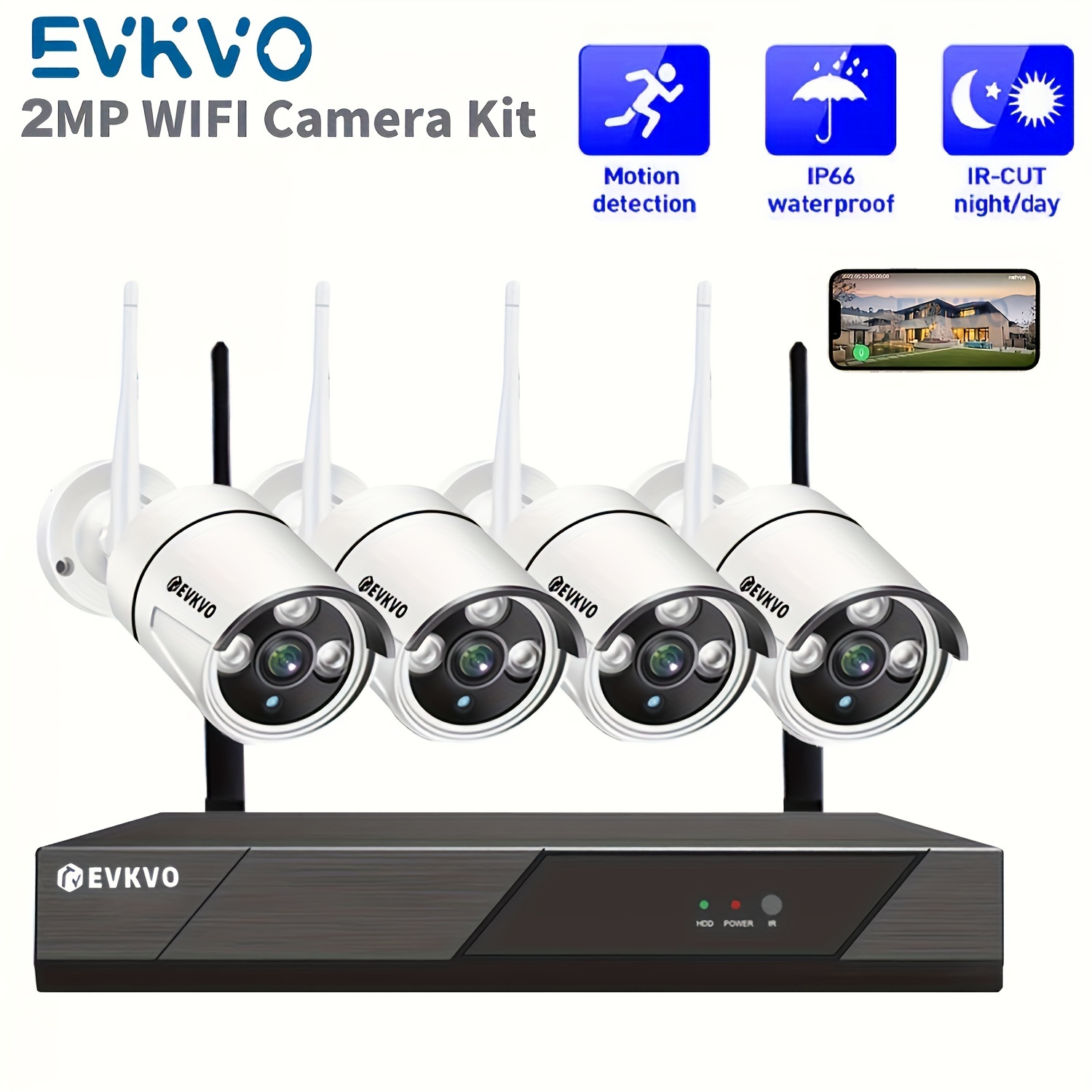 HD IR Camara De Seguridad sistema de vigilancia Camaras CCTV Para Casas  Exterior