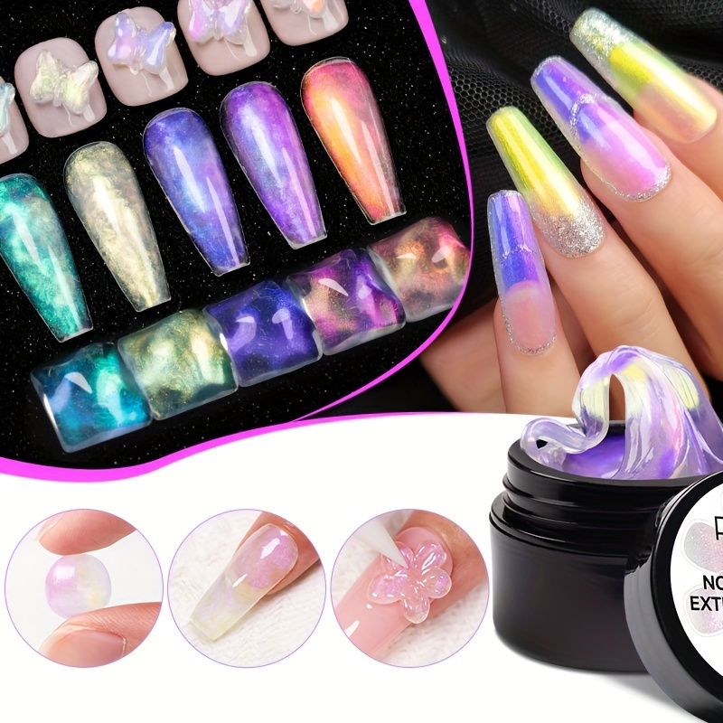 1pc Pure Solid State Aurora Pink Nail Glitter