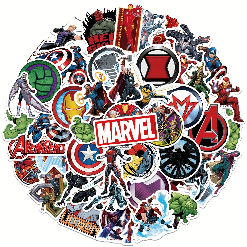 Disney Marvel Pegatinas De Dibujos Animados De Superheroes D