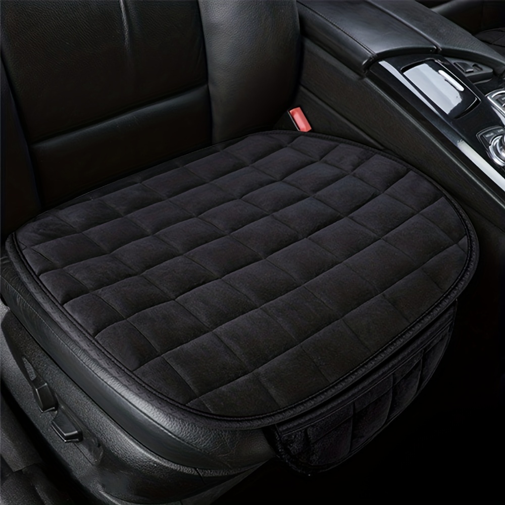 4pcs set black car seat cover heat pressed thick foam seat cushion  universal fit Truck SUV Van auto accessories inside decoration new design