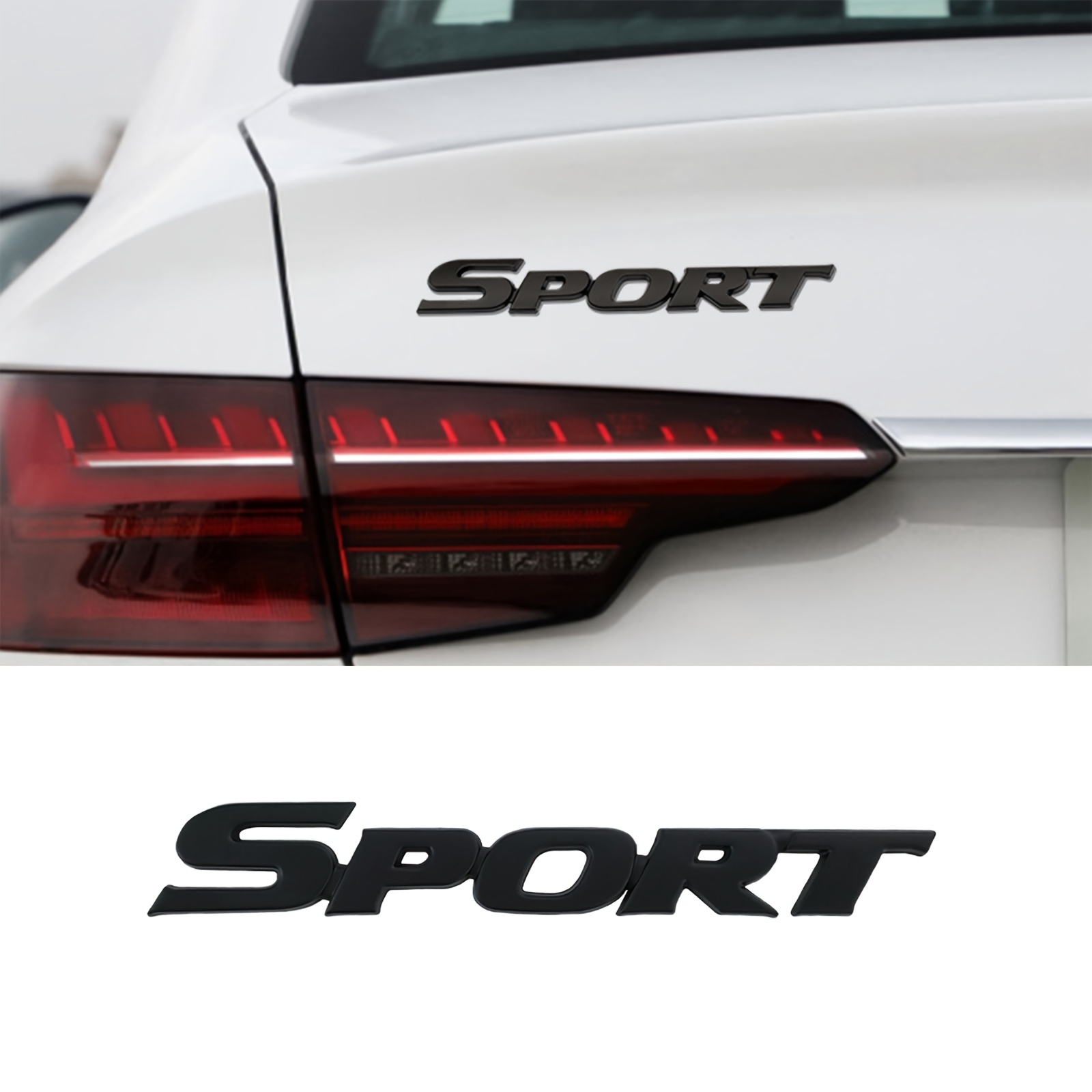 3D Car Sticker Car Trunk Racing Sport Word Letter Logo Emblem