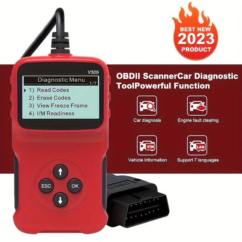 V520/V318 Auto Diagnostic Tool Scanner Automobile Battery Tester OBD2  Automobile Clear Fault Detects Support Multiple Languages - AliExpress