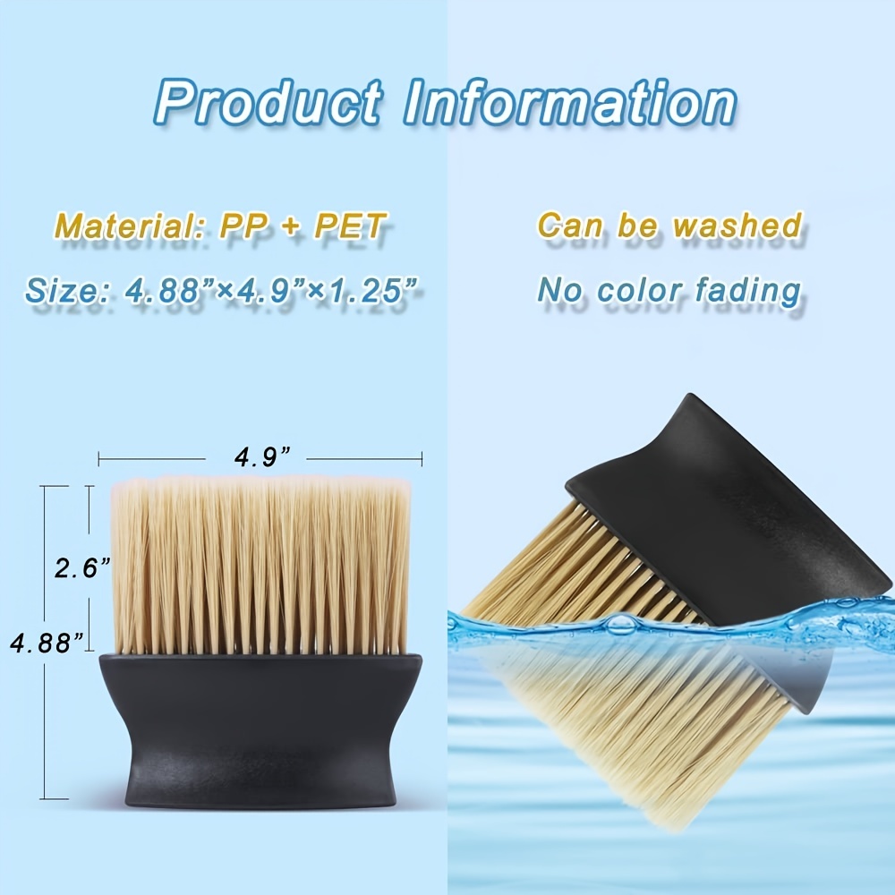 Novel-Car Cleaning Brush, Soft Horse Hair Detailing Brush Non-Slip