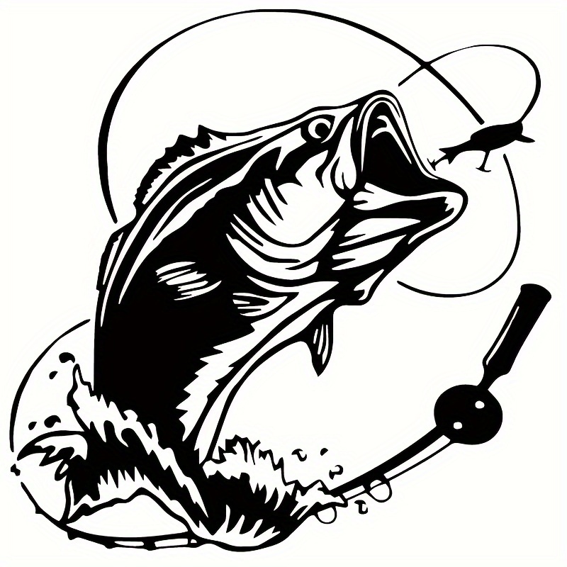 Largemouth Smallmouth Bass Vinyl Decal Sticker Indoor - Temu