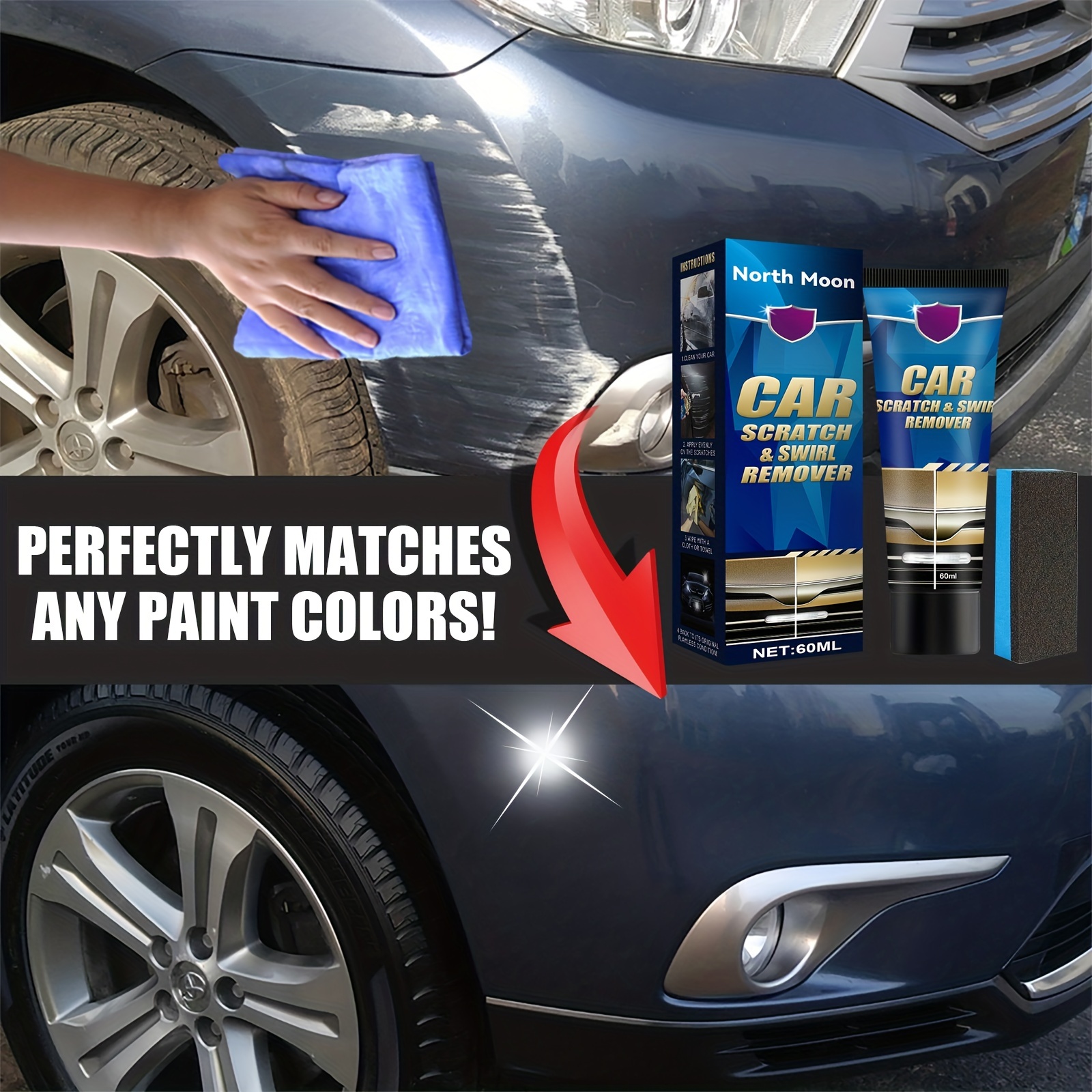 200g Car Scratch Repair Kit Car Paint Restorer Plating Crystal Wax Auto  Carnauba Wax Maintenance Polish Care Cleaning - AliExpress