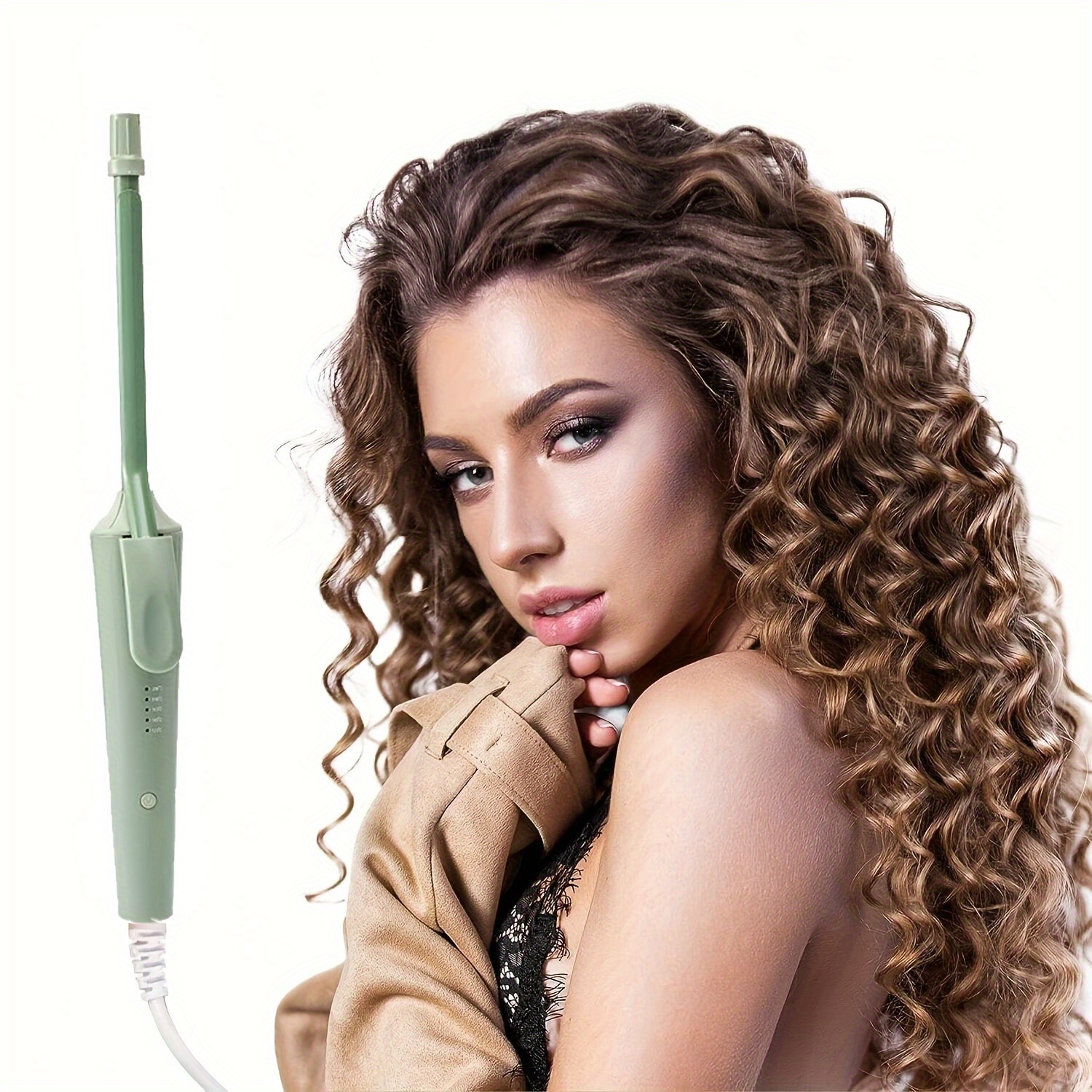 Conical curling outlet iron