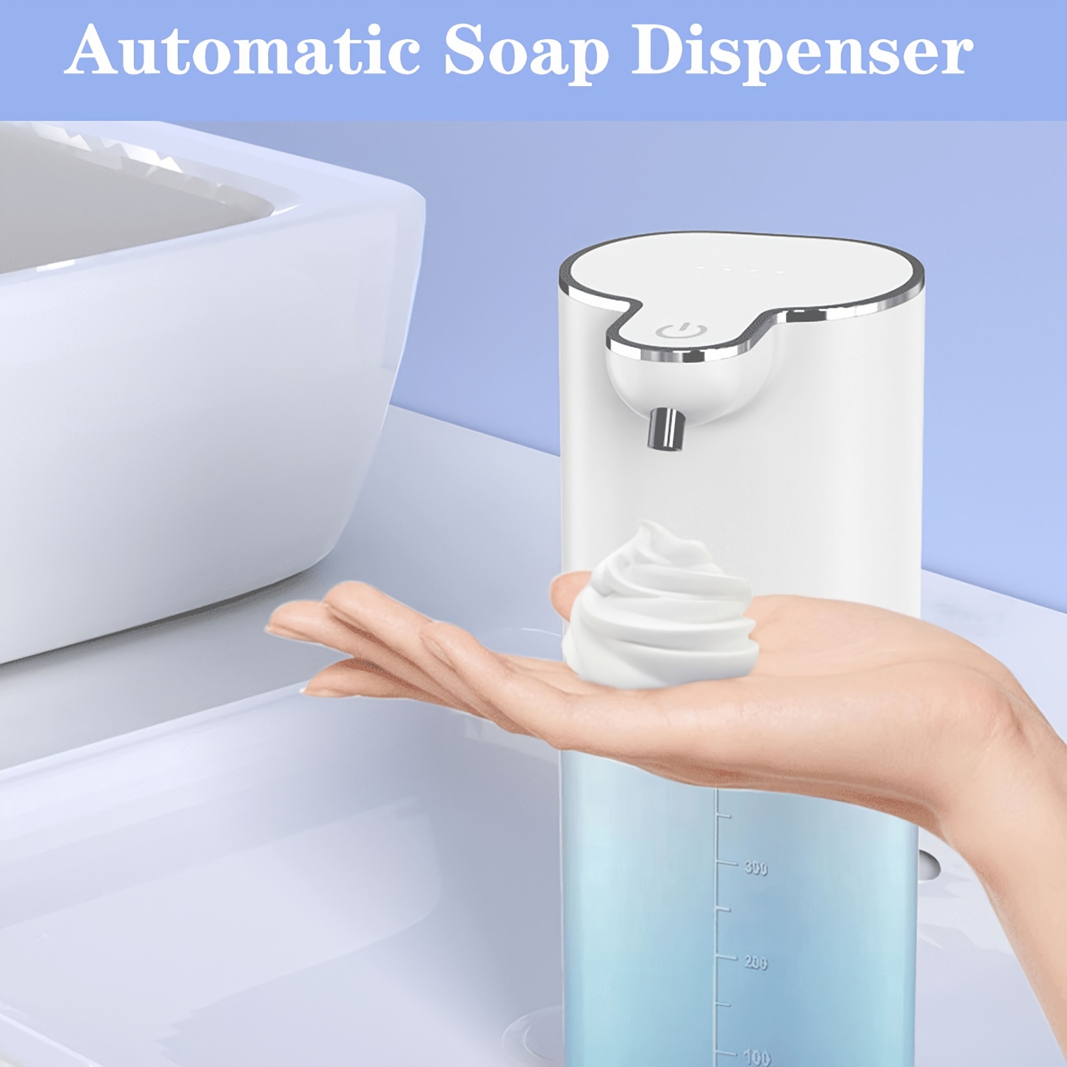 Miffy Automatic Hand Soap Dispenser Wall and Table Dual-purpos Induction  Foam Soap Dispenser Smart Infrared Touchless Hand Washe