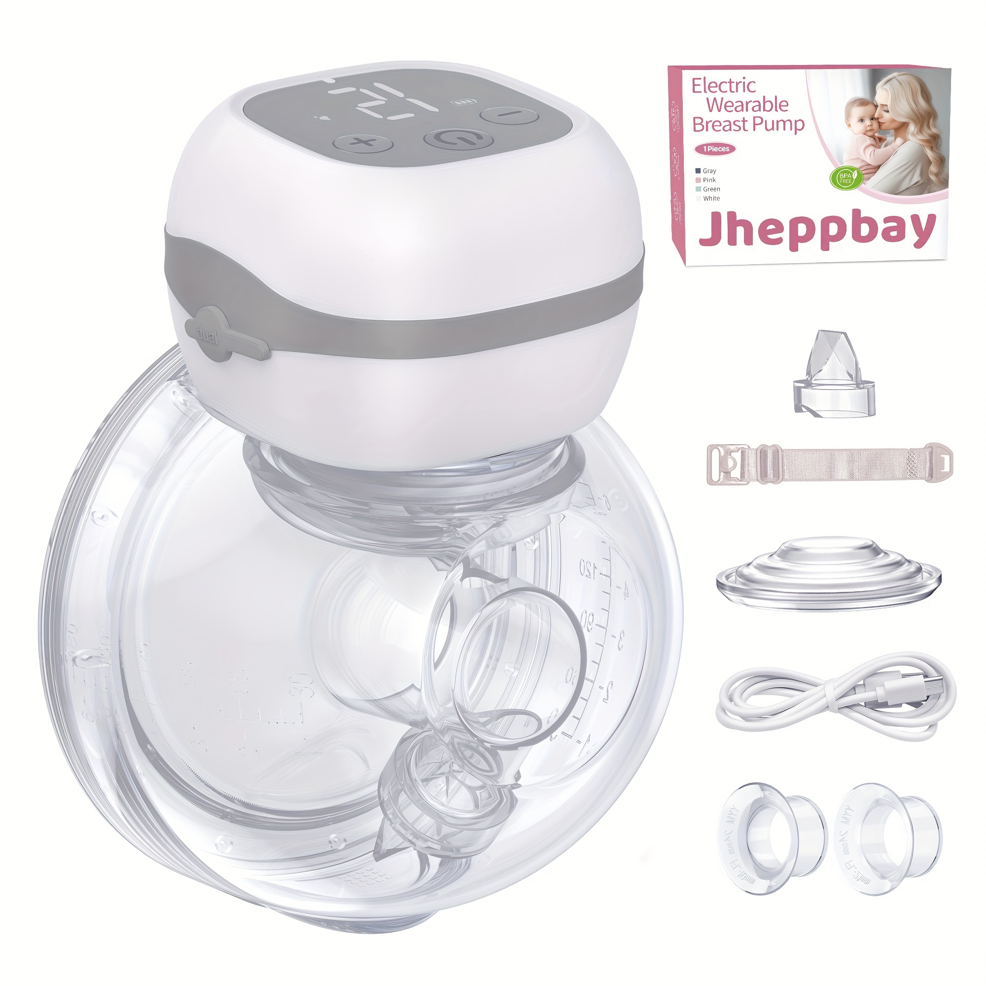 Wireless Wearable Breast Milk Pump: High Capacity Portable Milk Collector  With Integrated Dual-sided Automated Suction - Temu