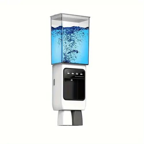 Dispenser intelligente per collutorio con bicchiere per collutorio,  distributore automatico, 500 ml, dispenser per collutorio per il bagno