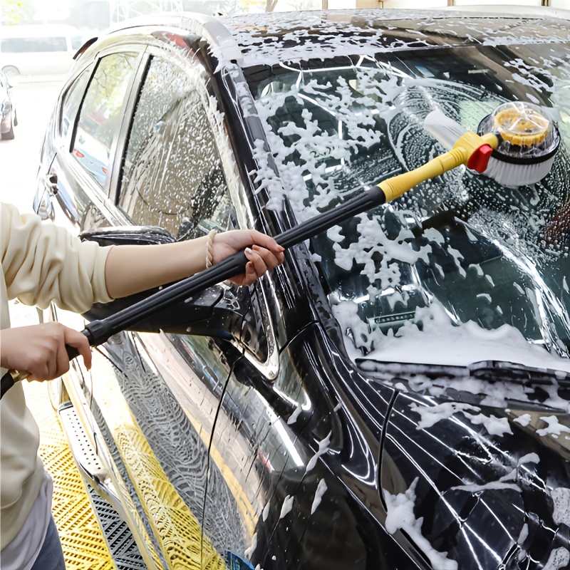 Cepillo de lavado de coche, cepillo giratorio de alta presión para lavar el  coche, herramienta de limpieza de esponja