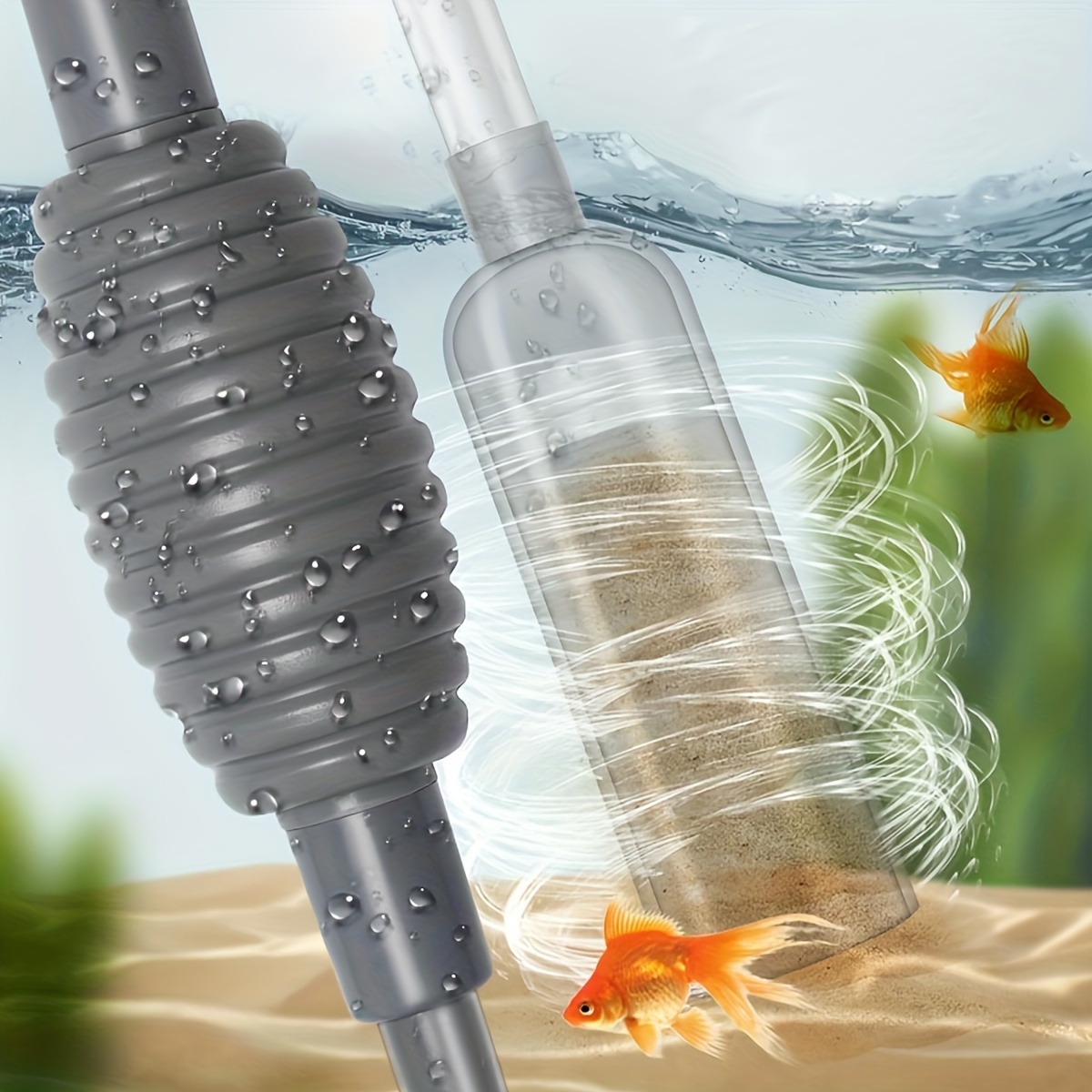 Aquarium Wasserwechsel Wasserstrahlpumpe Kunststoff Pumpe  Reinigungswerkzeug