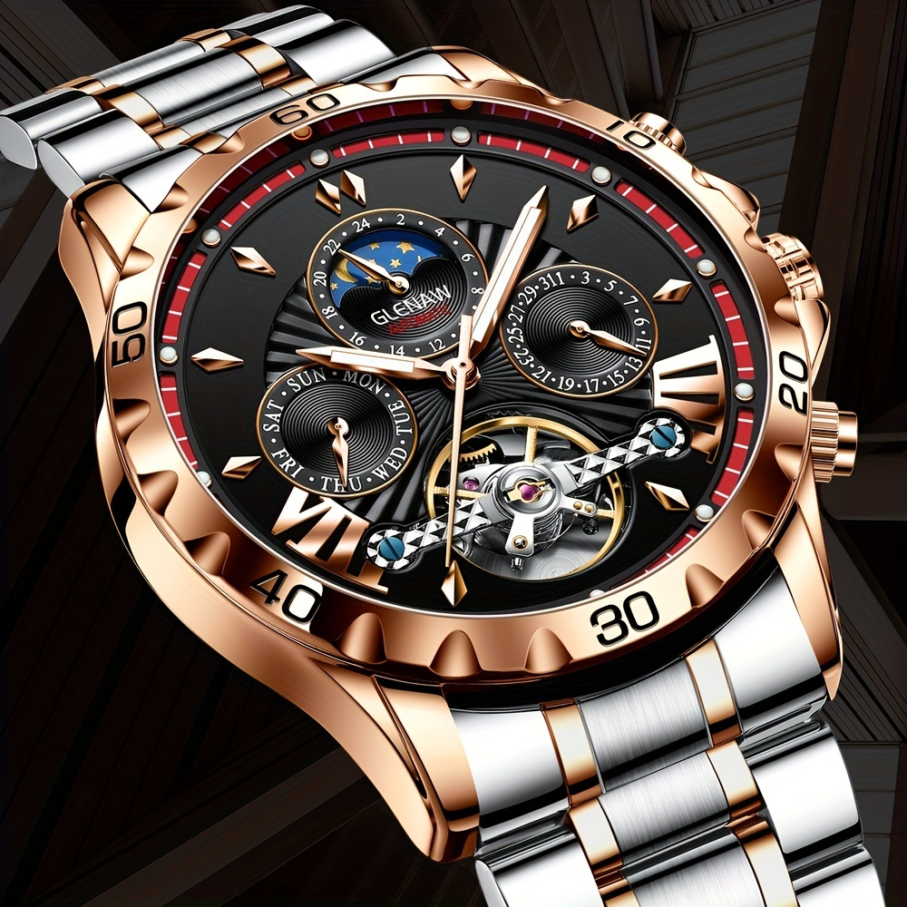 Automatic Mechanical Watch - Temu