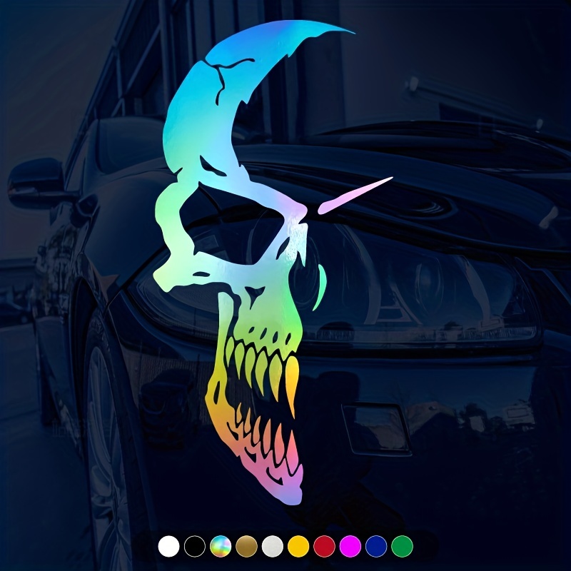 Punisher logo sticker skull car sticker waterproof sticker auto parts  decorative pattern car decor car sticker