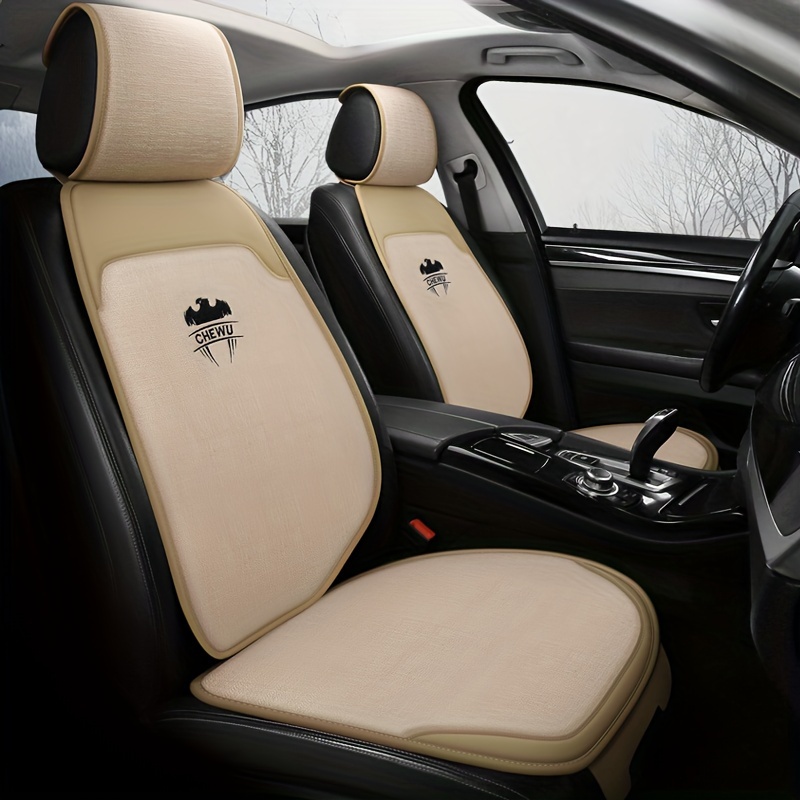 Ensemble de coussins de voiture 2 pièces (beige), coussin antidérapant de  protection de chaise confortable, adapté
