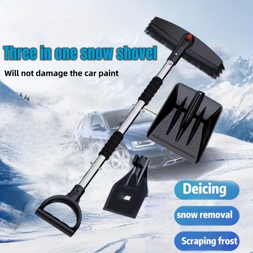 Car Snow Shovel Snow Brush Window Glass Defrost Tool Snow - Temu Australia