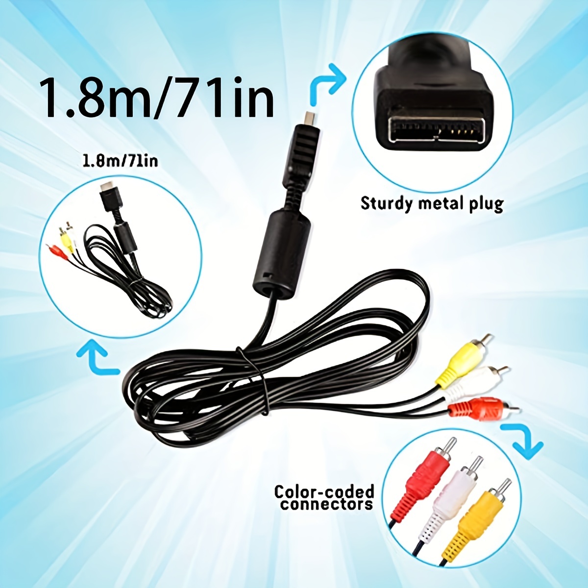 CABLE RCA MINI PLUG STEREO ROCK CABLE RCL20904D4 3MT - Accesorios