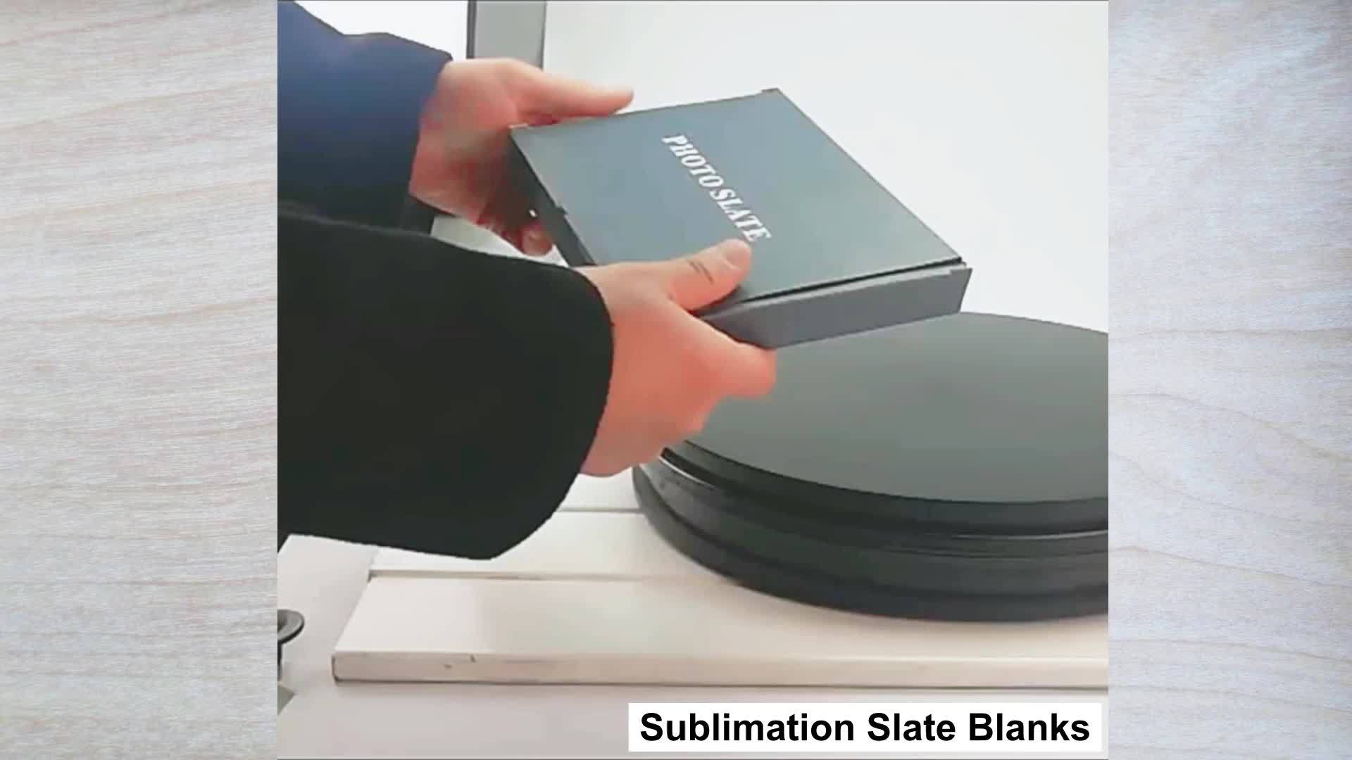 NUOLUX Sublimation Slate Blanks Sublimation Photo Slate Blank Picture Frame  with Display Holder 