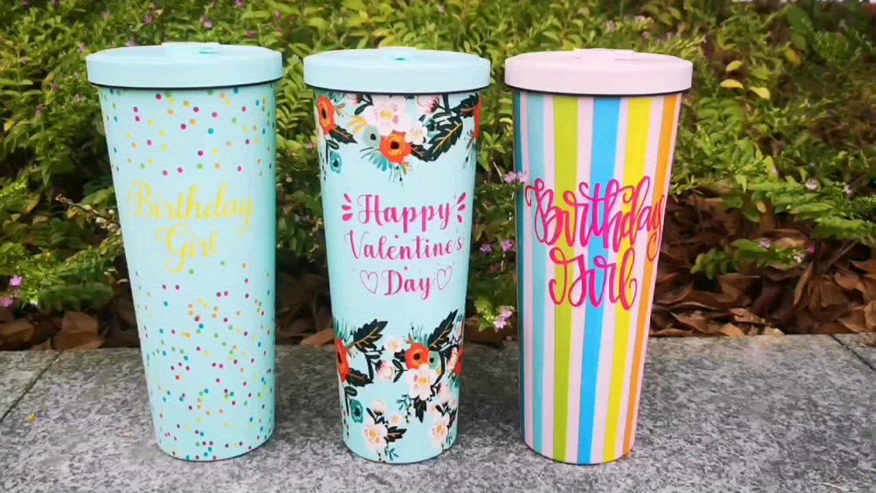 30oz Stainless Steel Vacuum Insulated Cup with Straw