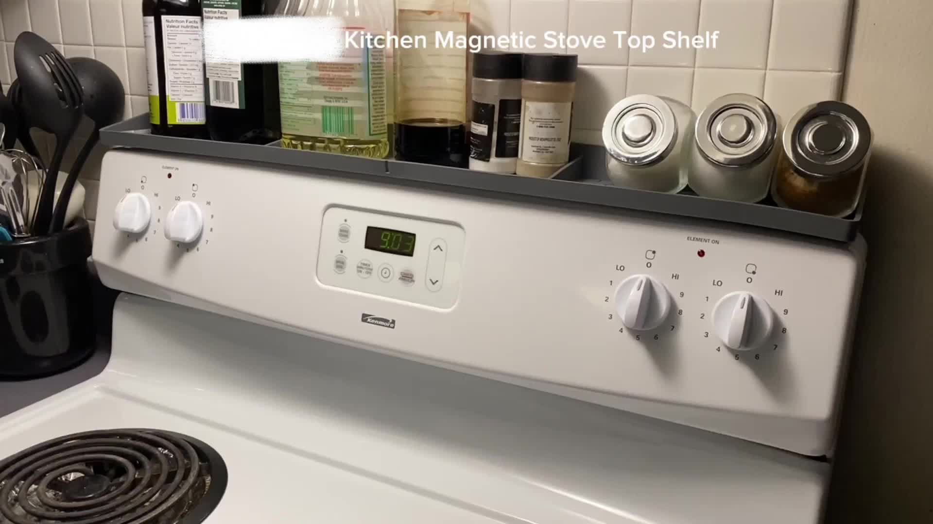 Stainless Steel Floating Shelf Stove Top Shelf Seasoning - Temu