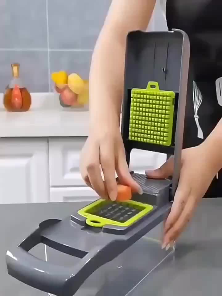 1 Set, 14in1, Vegetable Chopper, Multifunctional Fruit Slicer, Manual Food  Grater, Kitchen Vegetable Slicer, Cutter With Container, Onion Mincer  Chopper, Household Potato Shredder, Kitchen Stuff, Kitchen Gadgets