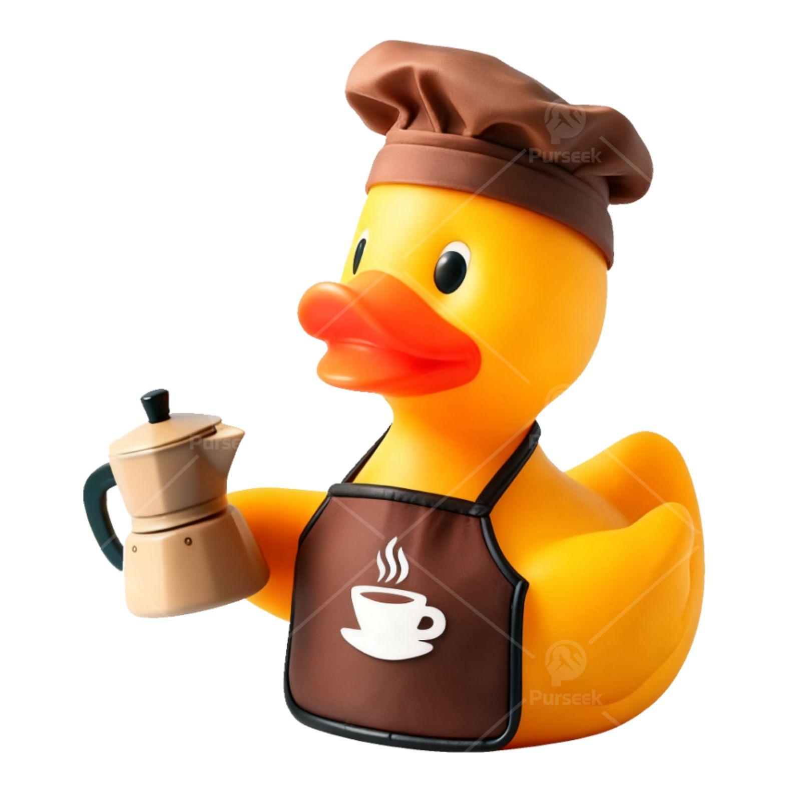TEMU 4pcs Rubber Duck Chest Logo Iron-on Stickers Heat For Clothes Bag Patch Decorations Ironing Fusible Fabric Dtf Transfers Ready To Press
