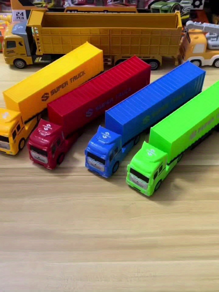 Mini Truck Toys Multi-Color Functional Set