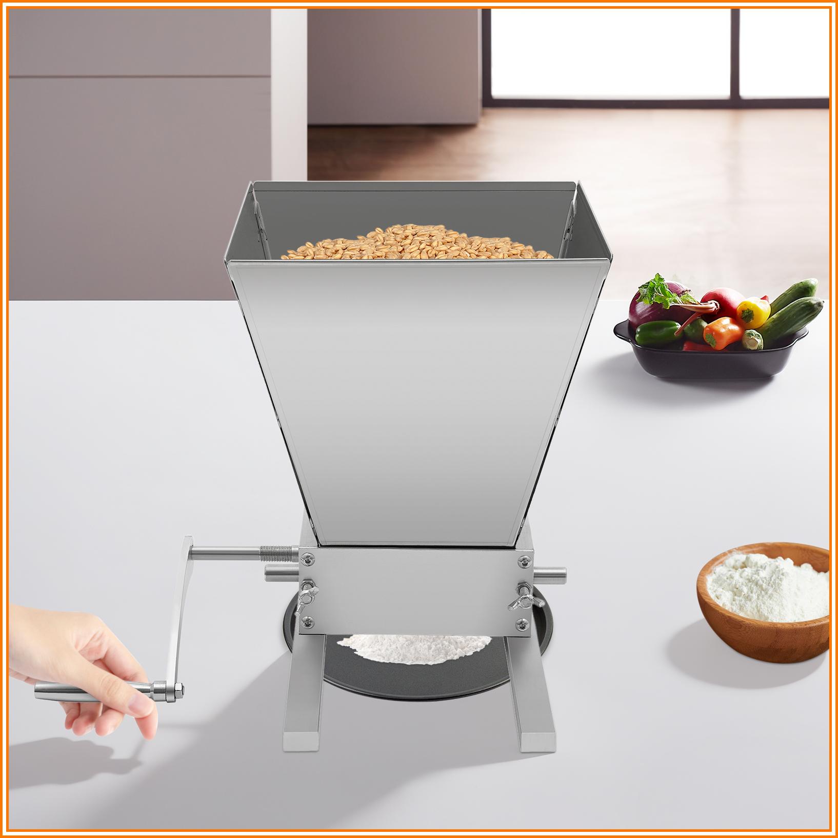   stainless steel     with aluminum base   and easy to clean crusher high quality suitable for home and personal use suitable for milling   wheat and other   which are very suitable for self