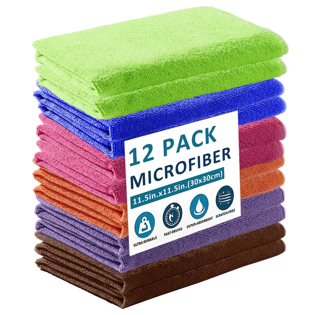 Microfiber Cleaning Cloth Cleaning Towels For Housekeeping - Temu