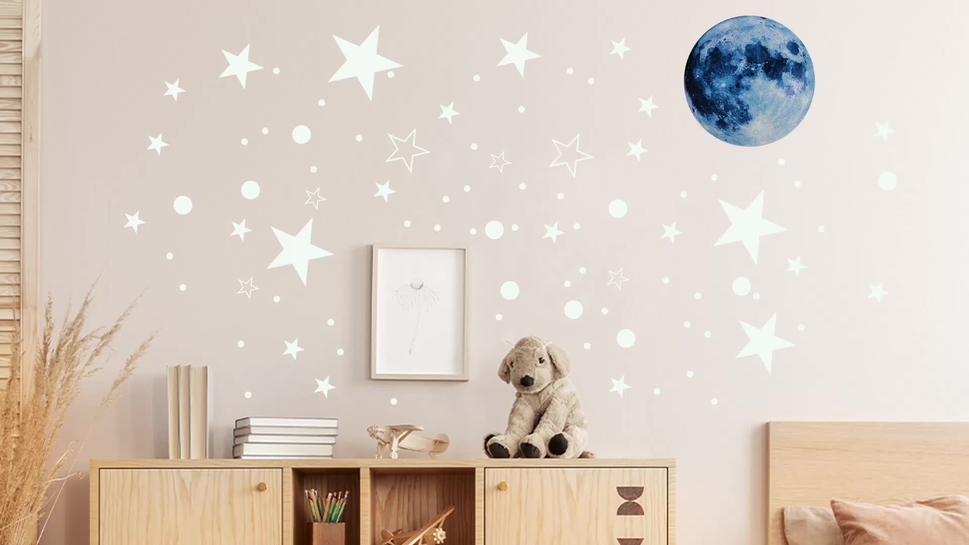 1pc Pegatina Pared Techo Estrellas Luminosas Brillan En - Temu