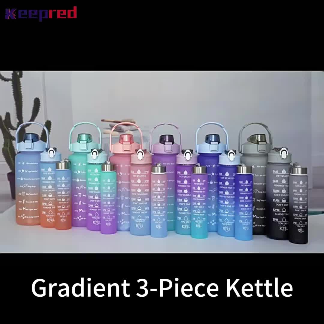 Keepred Gradient Water Bottle Portable Leakproof Bottle - Temu