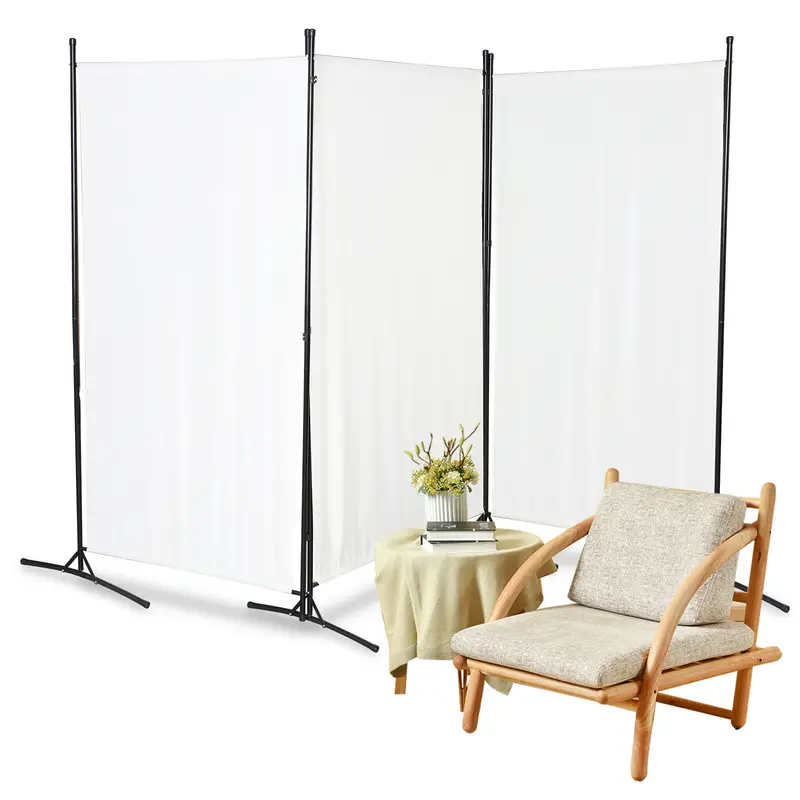 Paravent 3 volets panneaux cloison séparateur de pièce pliable recto verso Ornements tricotés Paravent 3 volets panneaux cloison séparateur de pièce pliable recto verso Ornements tricotés