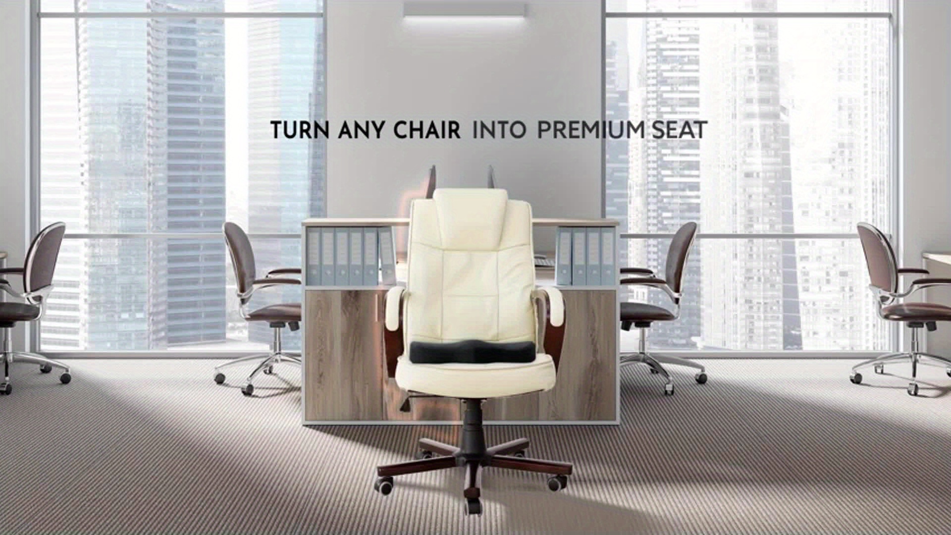 Premium Gel + Memory Foam Office Chair Cushion, Car Seat Cushion For  Driving, Gaming - Temu