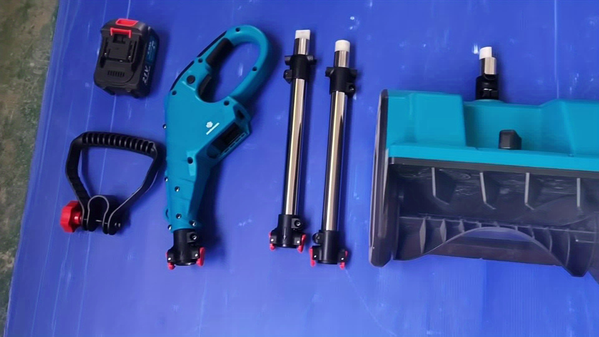 ZEEKMUSS 21V Cordless Snow Shovel Set, 13" Brushless Electric Snow Blower, 2* 21V Li-Ion Battery Packs with Adjustable Handle And Safety Switch for Driveways, Patios And Sidewalks. 10 ZEEKMUSS 21V Cordless Snow Shovel Set, 13" Brushless Electric Snow Blower, 2* 21V Li-Ion Battery Packs with Adjustable Handle And Safety Switch for Driveways, Patios And Sidewalks. - Image 10