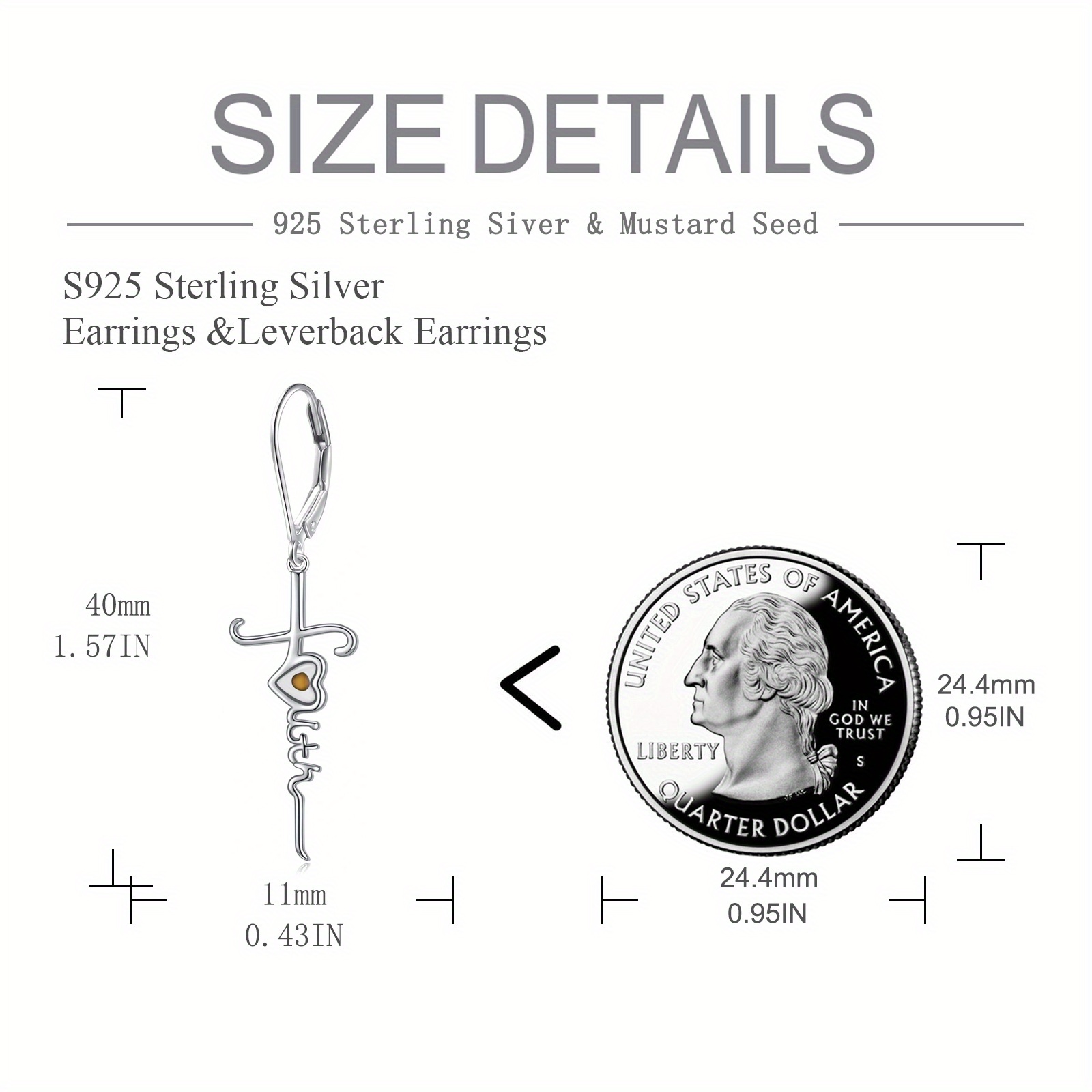 cross earrings for women 925 sterling silver   earrings for women   jewelry Product details 4