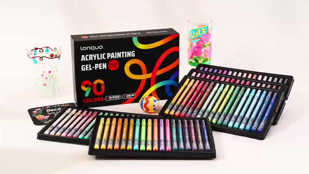LANGUO Hand-Painted Marker Pen Set for Artistic Creation