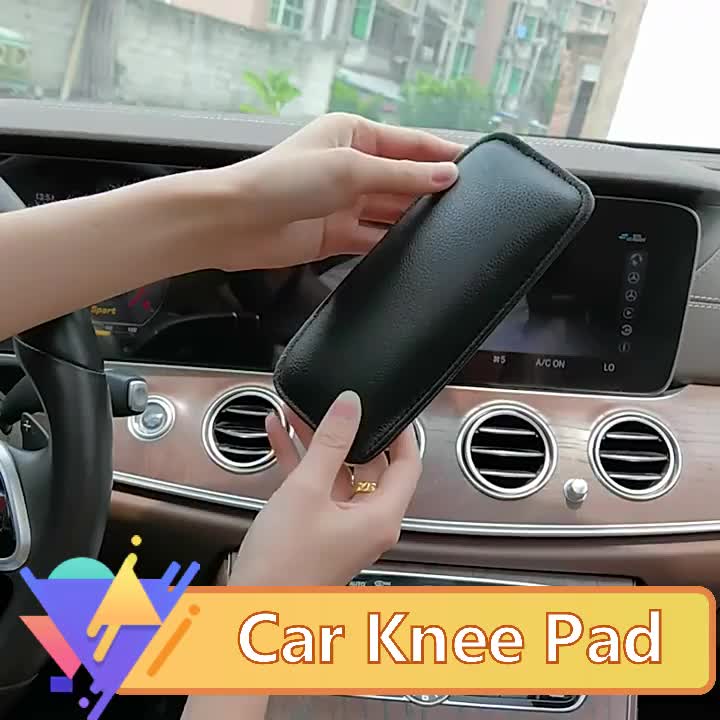 Car Center Console Knee Leg Elbow Cushion Pad Universal Soft Leather Auto  Armrest Foot Knee Leggings Cover Thigh Support Comfort Elastic Pillows
