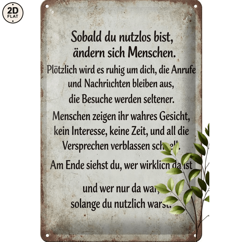 Image of 2d Flat, 1pc Metal Sign. When Useless Quote Perfect For Home, Office, Bar, Outdoor Decor 20x30cm 2d Flat, 2d Flat
